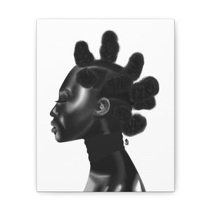 Open image in slideshow, Bantu Girl-white canvas
